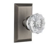 Studio Plate with Crystal Door Knob