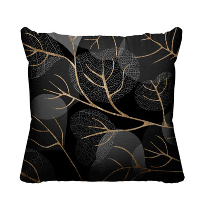 Baka Leafs Indoor/Outdoor Throw Pillow