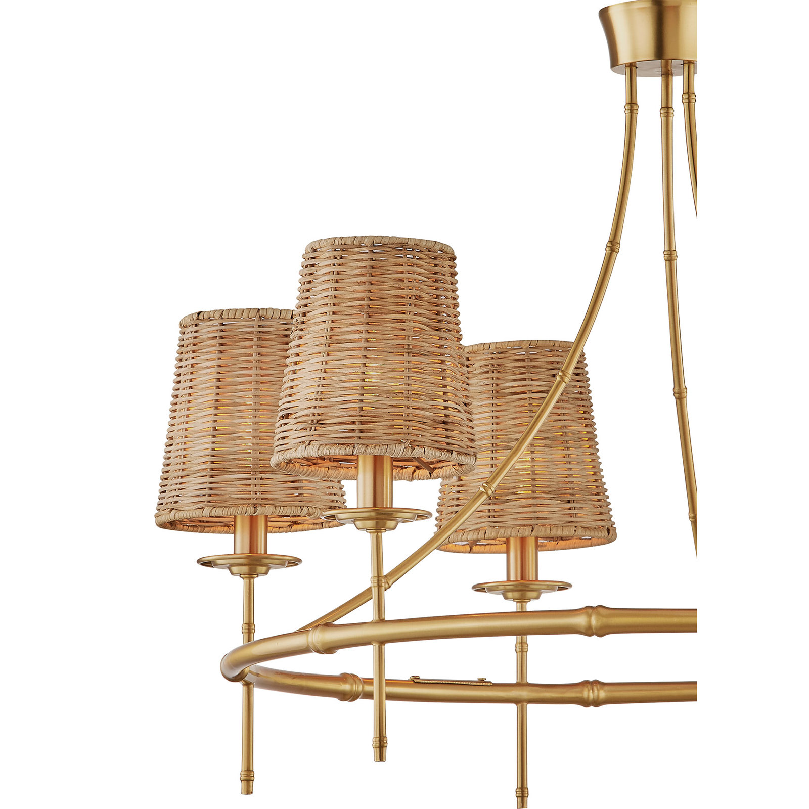 Ashbury 6-Light Chandelier in Warm Brass
