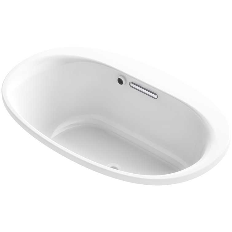 Underscore Oval Drop-in Bath with Bask Heated Surface