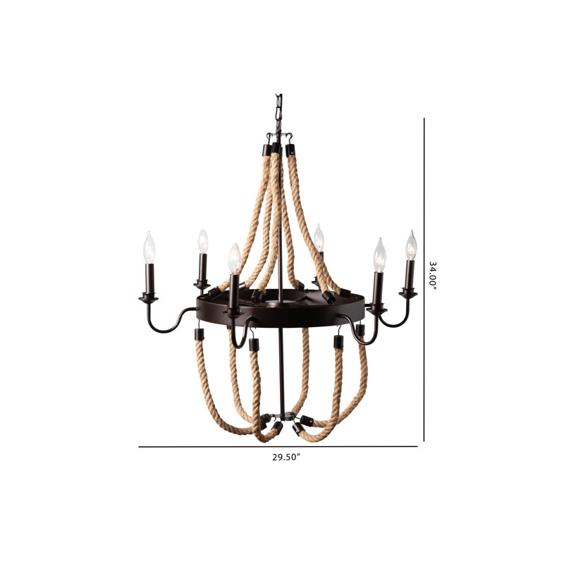 Alexiel 6 - Light Dimmable Empire Chandelier