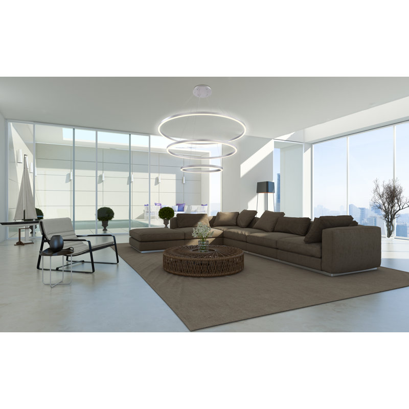 Spunto Three Ring LED Halo Chandelier 