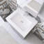 Meuble-lavabo simple 24 po avec surface solide Saunder-2038614350-2038614344