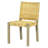 Dining Chairs Set Of 2-Solid Wood Rattan Backrest