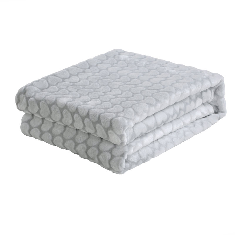 Knitted Blanket, Gray 