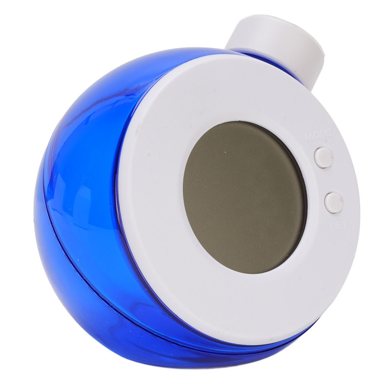 Réveil numérique DEL à eau, silencieux et économe en énergie, type 2, pour table de chevet ou chambre à coucher., Blue