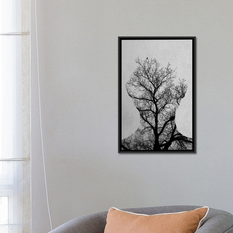 « tree of life » par andreas lie-impression sur impression, Toile avec cadre noir, H 26 po x l 18 po x 1,5 po