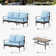 7-person Outdoor Conversation Set With Loveseat