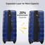 Ensemble de valise à roulettes 3 pièces avec serrure TSA 20 "24" 28 "Disponible