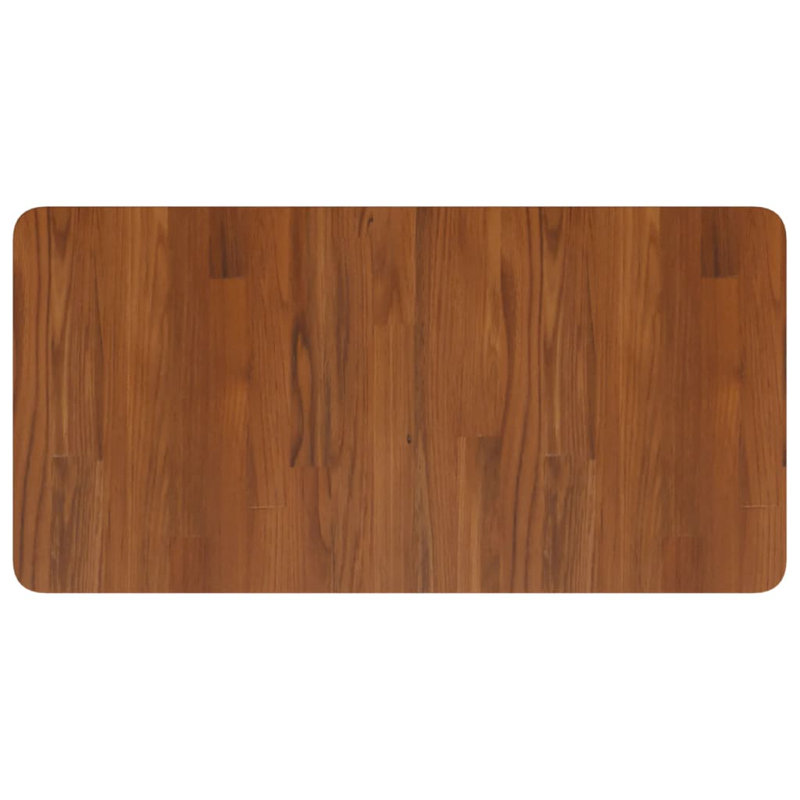 Bois massif traité pour comptoir de salle de bain, H 1 po x l 31,5 po x P 15,7 po, Brun non traité