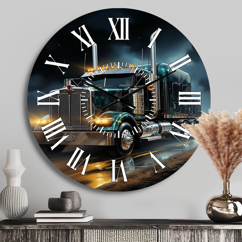 Horloge murale Semi Truck, Médium