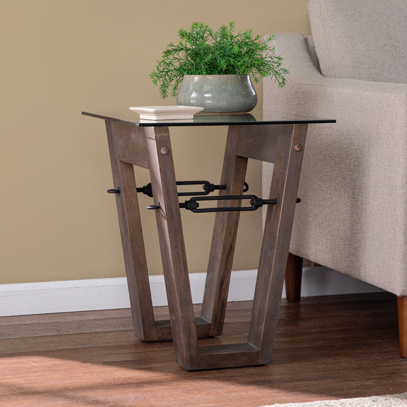 Table de bout en bois récupéré Garrinston