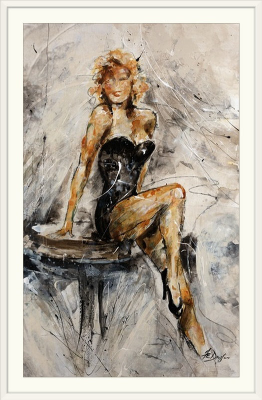 « ii » par farrell douglass-impression d’art graphique Bombshell, H 44 po x l 32 po x P 1 po, Cadre blanc