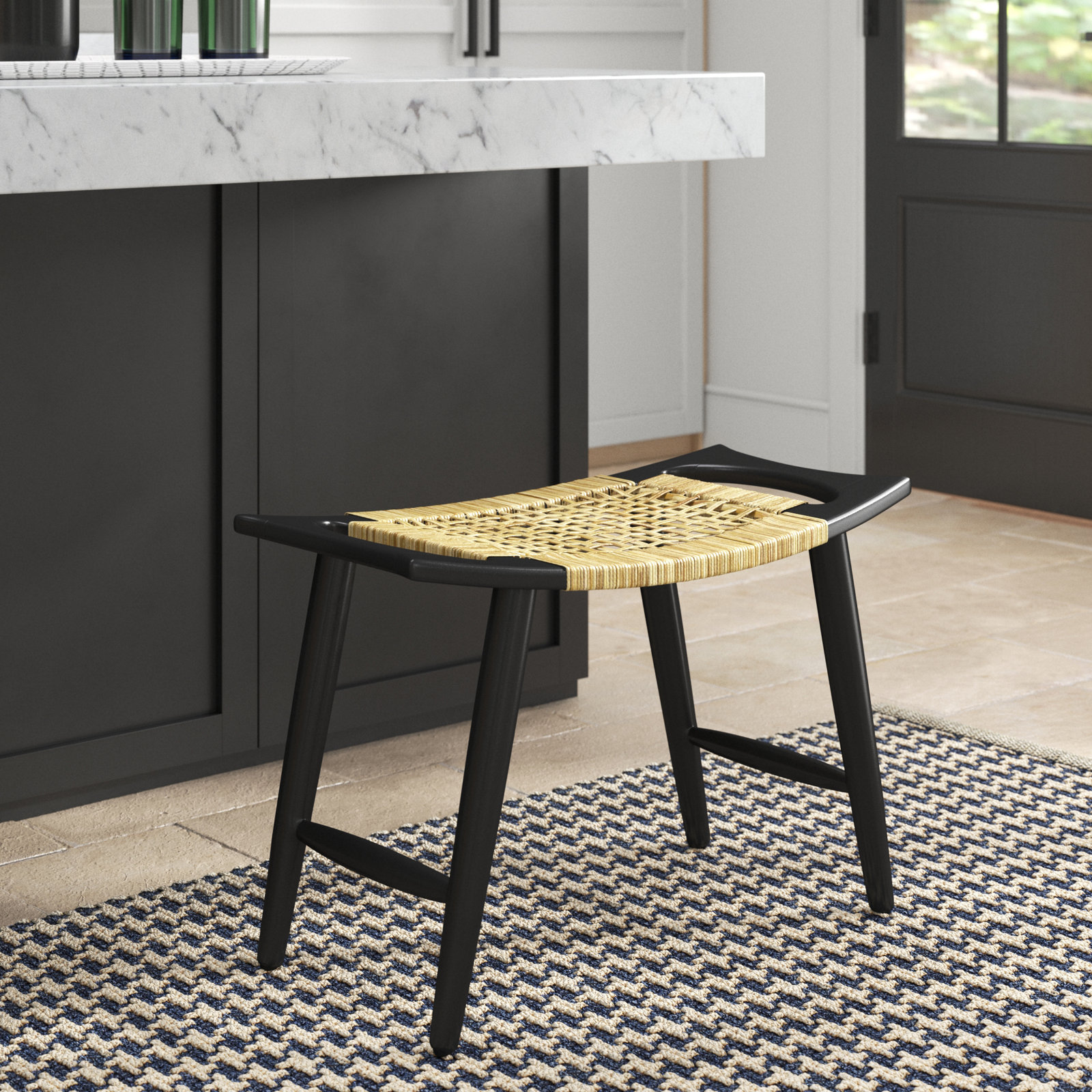 Toto Accent Stool, Black