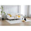 Lit de jour moderne simple en velours avec un processus d'assemblage pratique