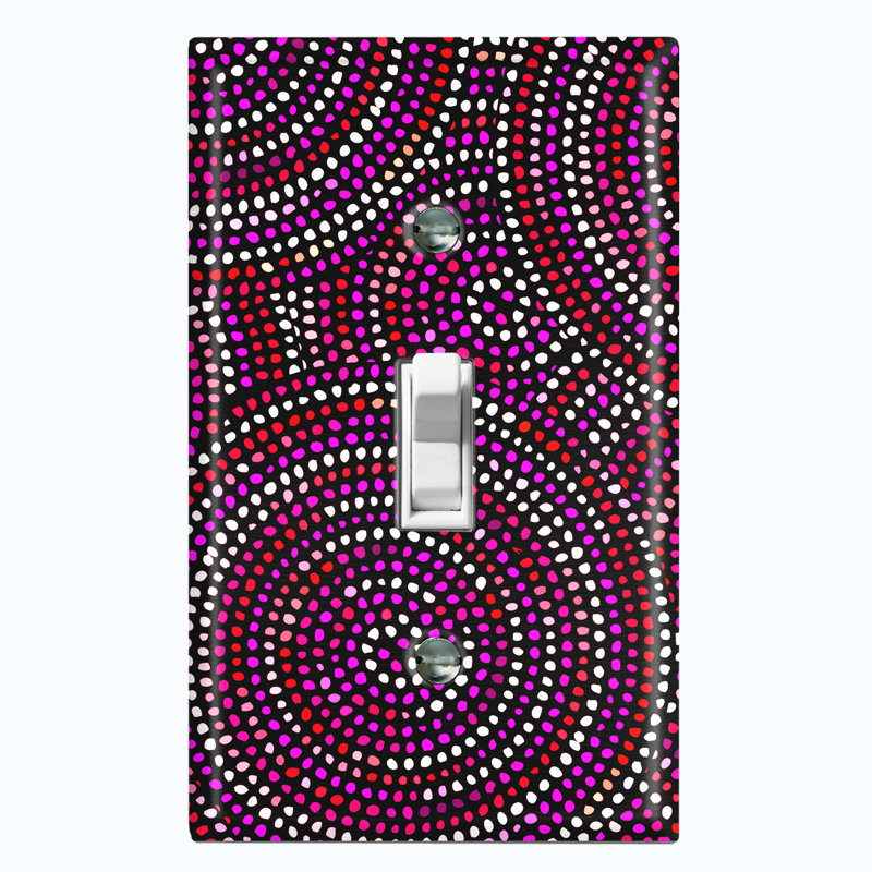 Patterned 1 - Gang Toggle Light Switch Standard Wall Plate
