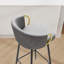 Tabouret de comptoir pivotant rembourré avec structure en métal (ensemble de 2)-107149237-107149239