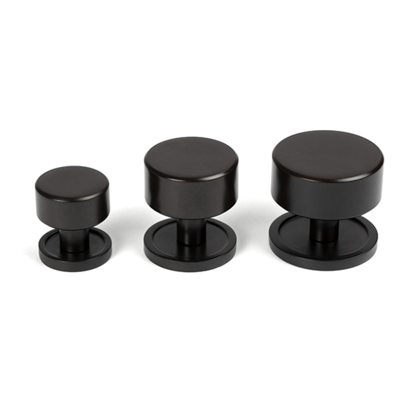 Round Knob, 3 cm, Aged Bronze