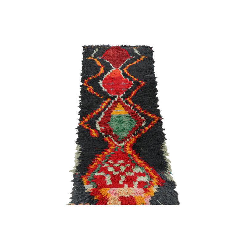 One-of-a-Kind 2'3”x6'2” Hand Knotted Area Rug