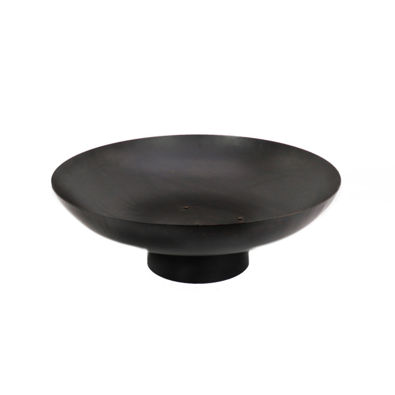 32" Black Cast Iron Fire Pit Bowl with Mesh Screen