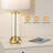 23'' Modern Glass Table Lamp Set with 3-Way Touch Control and USB A&C-671013005