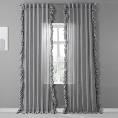 Rideaux transparents en lin Lucienne