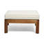 Chaise de jardin en bois beige avec coussins et pour accueillir