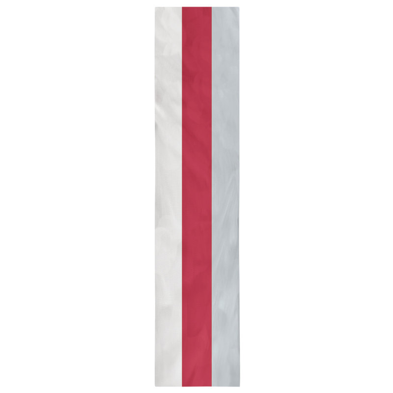 Chemin de table Seattle, 72 po x 16 po, Blanc / rouge / argent, Los Angeles, Anaheim