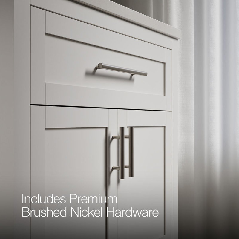 31" Single Bathroom Vanity Set, White, White, 31"