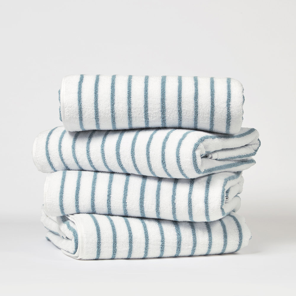 Red Barrel Studio® 4 Pack Cotton Cabana Stripe Beach Pool Towels & Reviews | Wayfair