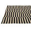 Tapis noir et blanc 5 x 8 Pinkerton