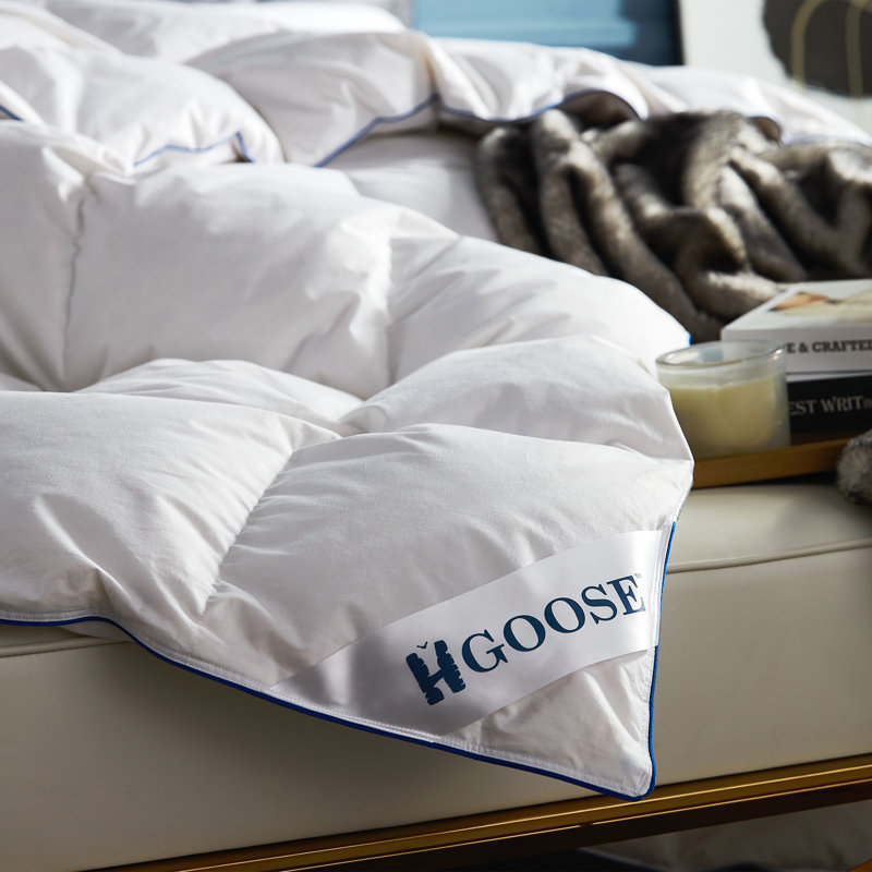 Édredon surdimensionné en duvet d'oie blanche hongrois 80% de qualité supérieure HGoose, Roi