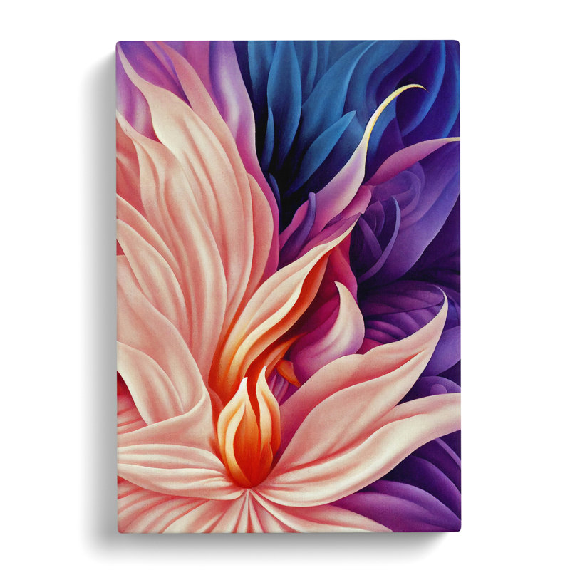 Abstract Flower No.6 - Wrapped Canvas Print, 60cm H x 40cm W x 3cm D