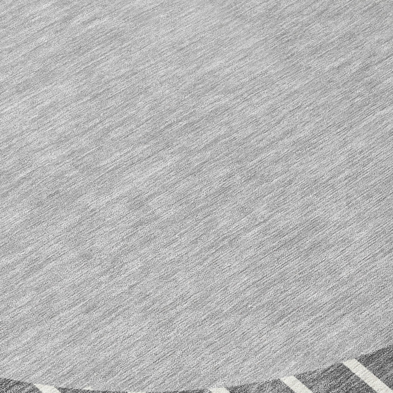 Ember Gray Washable Indoor-Outdoor Rug - , 9' x 12'