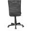 Chaise de bureau en filet mobili, noir