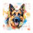 Animals German Shepherd Master On Canvas Print-391173741