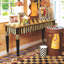 Courtly Stripe Console Table
