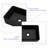 16"X12" Black Ceramic Rectangular Vessel Bathroom Sink