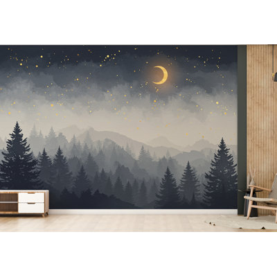 Papier peint Starry Night Forest