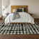 Premium Machine Washable Prisco Black Rug