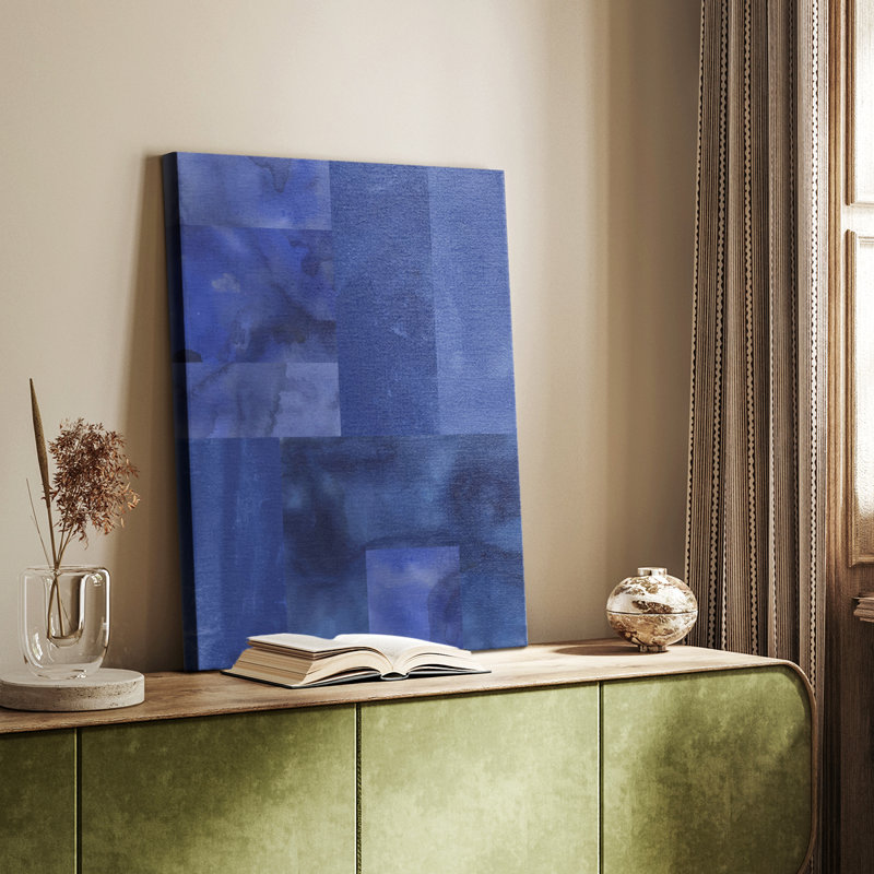 Casse-tête bleu II - galerie Cavas sur mesure, H 18 po x l 12 po