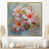 Toile avec cadre flottant or