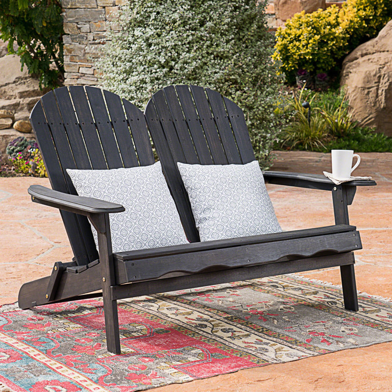 Causeuse Adirondack, Gris foncé