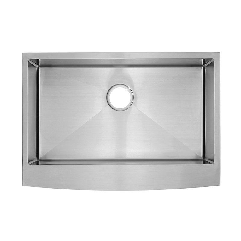 Évier de cuisine de ferme avec tablier 30 x 21 en acier inoxydable Rivage