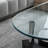 Patrizi Oval Glass Top Coffee Table-1826070931
