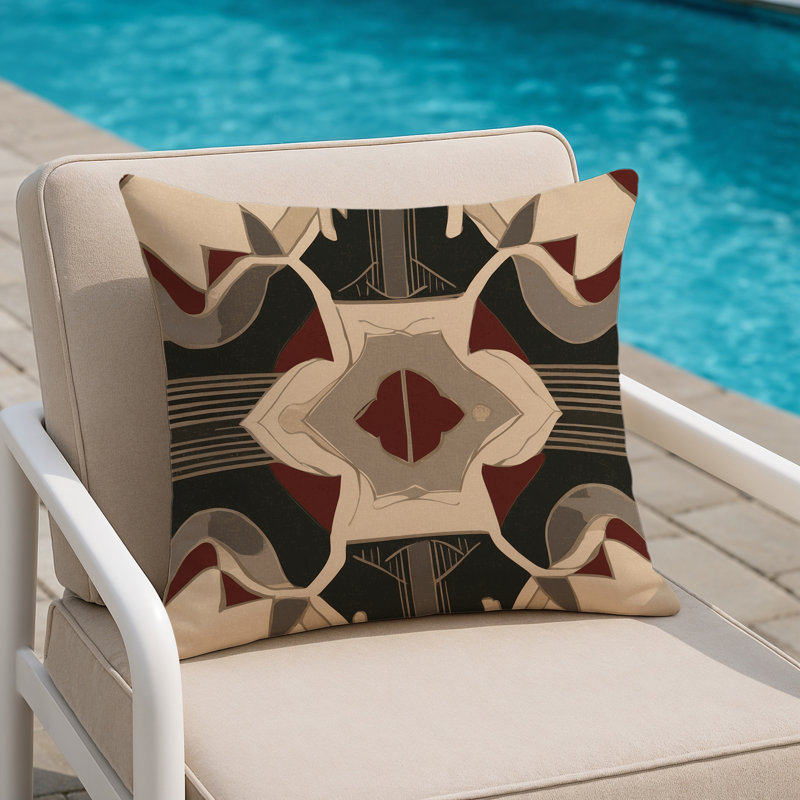 Legacy Labyrinth Indoor And Outdoor Pillow, Square 20"