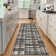 Modern Machine Washable Plaid Floor Cover with Non-Slip Backing, Stain-Resistant Low Pile Indoor Mat, Farmhouse Accent Carpet