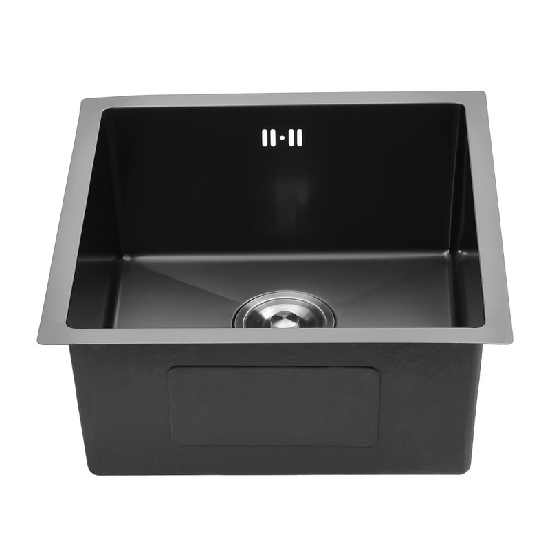 Belfry Kitchen Mascarenaz 17.32mm W Single Bowl Stainless Steel Kitchen Sink