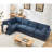 Modular Sectional Sofa Set with Convertible L - Shaped Design, Reversible Rolled Arms and Soft Linen Upholstery for Ultimate Comfort and Flexibility-1662933107-1662933106
