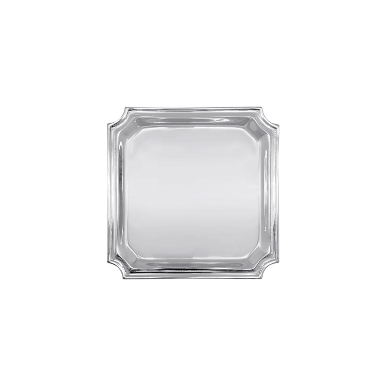 Assiette carrée Linzee, H 0,78 po x L 6,29 po x l 6,29 po